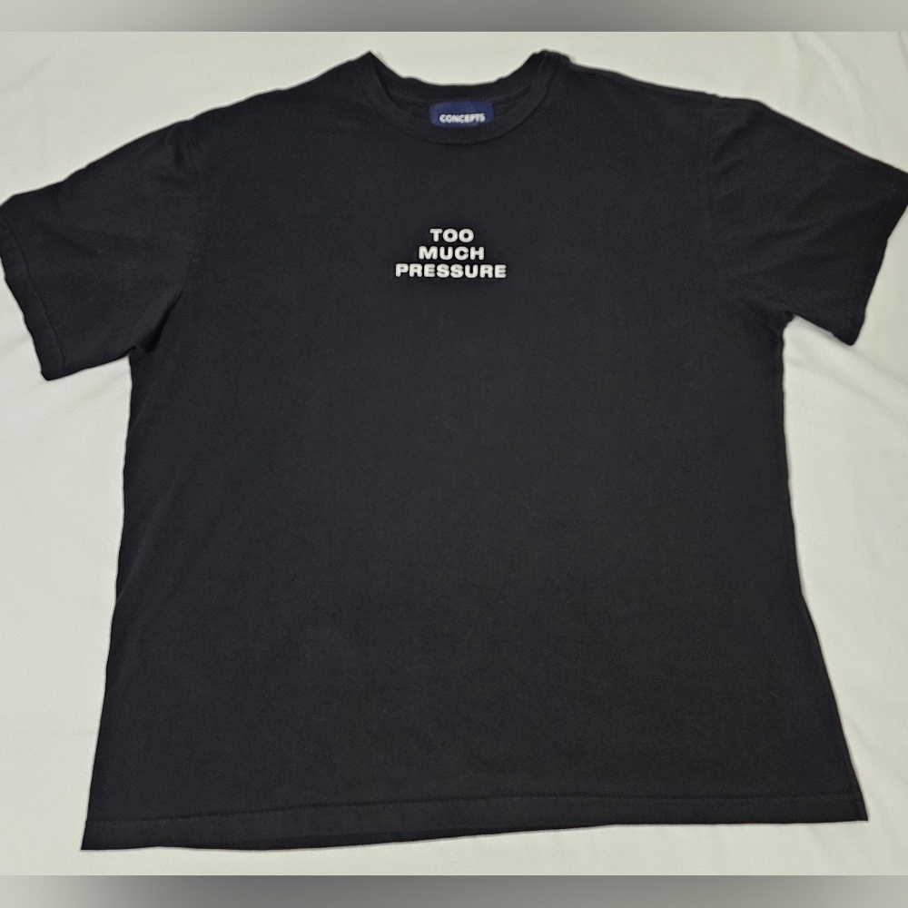 Concepts “Too Much Pressure” Graphic Tee Black 2XL Streetwear USA Made
